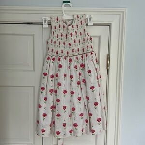 Sarah Louise floral smocked dress size 6